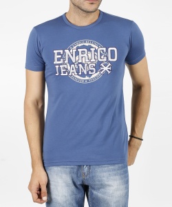 19605 ENR ROUND NECK PRINTING T-SHIRT INDIGO + BATT (1)