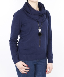 14567 DLF ROUND NECK PULLOVER NAVY BLUE (3)