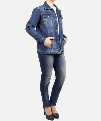 Куртка джинсовая женская EURO FASHION 23039