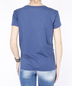 21399 DLF COTTON T-SHIRT NAVY BLUE (4)