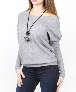 14575 DLF V NECK  PULLOVER GREY (7)
