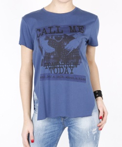 21399 DLF COTTON T-SHIRT NAVY BLUE (1)