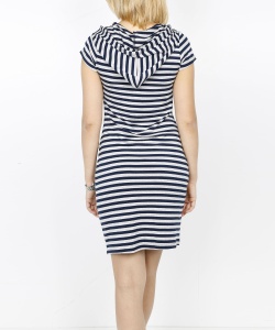 21373 DLF STRIPED DRESS NAVY BLUE & GREY (5)