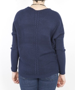 14575 DLF V NECK  PULLOVER NAVY BLUE (5)