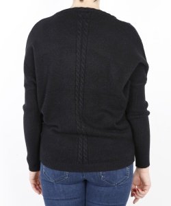 14575 DLF V NECK  PULLOVER BLACK (4)
