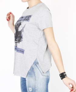 21399 DLF COTTON T-SHIRT GREY MELANGE (4)