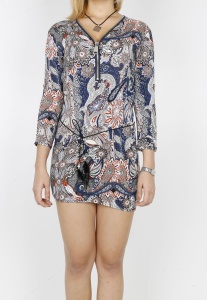 21361 (DLF) PRINTING DRESS WHITE & NAVY BLUE (1)_1