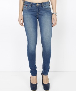 9740 NEW TINA-3055 DLF-SUPER SKINNY-REGULAR-DENIM PANTS GREEN BLUE (1)