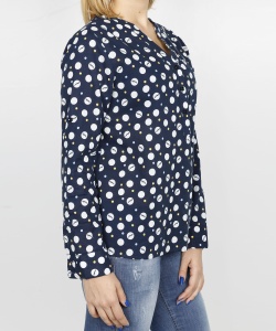 21381 DLF COTTON PRINTING BLOUSE NAVY BLUE (5)