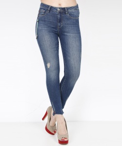 9886 PERLA 3028 HIGH WAIST DENIM PANTS BLUE (1)
